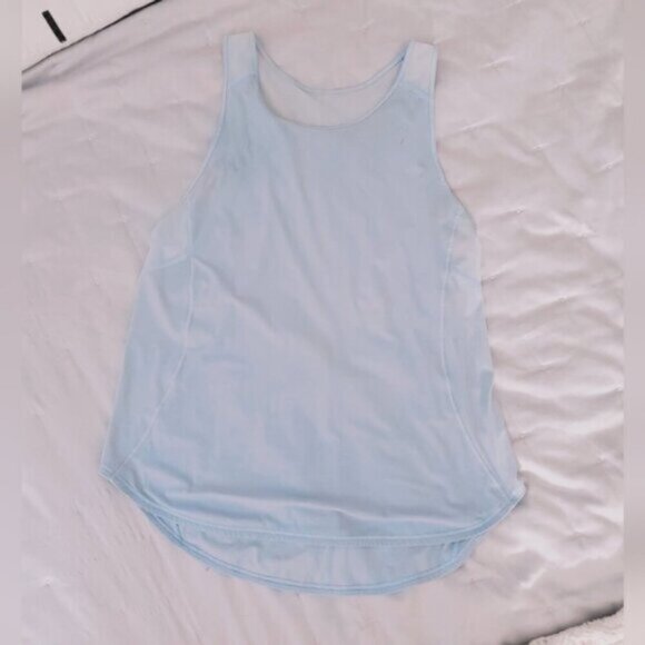 LULULEMON ATHLETICA "Stargaze" Light Grey Blue Sculp Tank ll - Picture 11 of 15